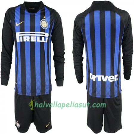 Jalkapallo Pelipaidat Inter Milan Lasten Kotipaita 2018-2019 Pitkähihainen